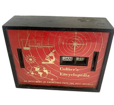 Vintage Collier's Encyclopedia Calendar Bank Allcoin Made in USA