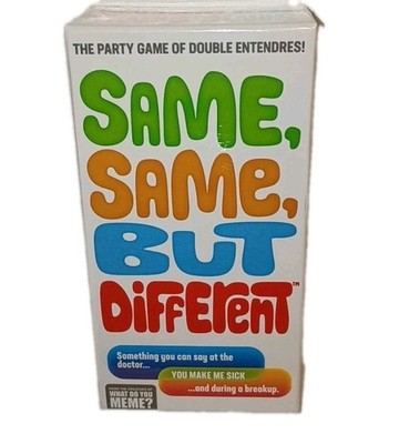 Same Same But Different The Hilarious Party Game of Double Entendres New Sealed
