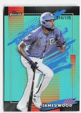 2026 Finest #164 James Wood Aqua Mini-Diamond Refractors #/199