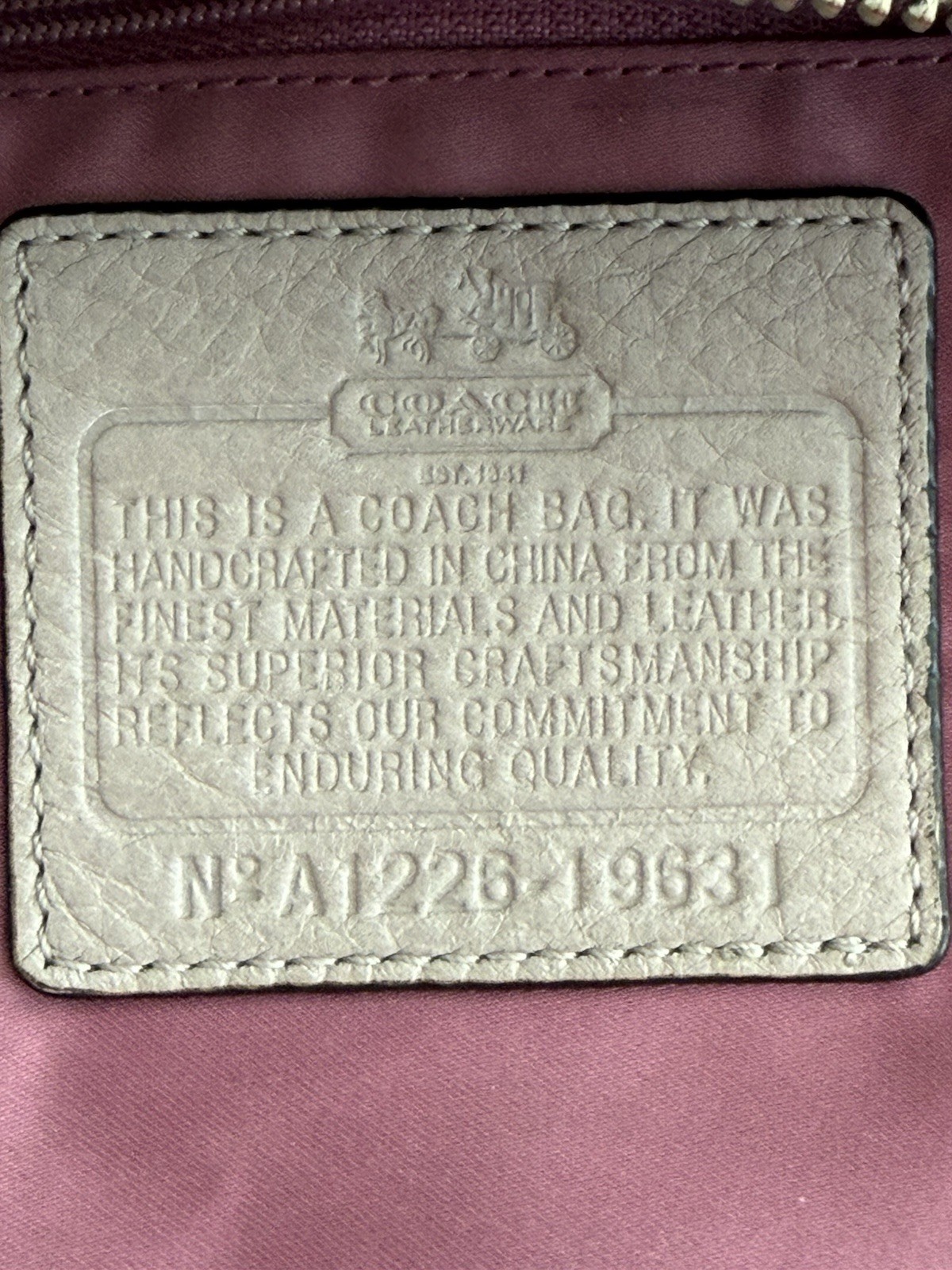 COACH Madison Embossed Python Leather Lindsay Sho… - image 8