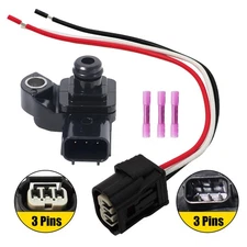 MAP Manifold Pressure Sensor & W/Connector for Honda CR-V Civic Accord HR-V MDX