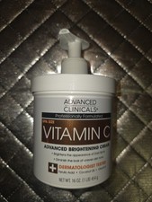 Advanced Clinicals Vitamin C Brightening Anti-aging Cream 16oz