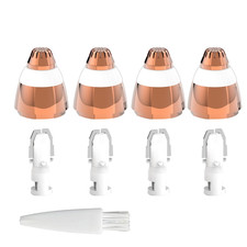 4 Pack Replacement Heads Compatible with Flawless Eyebrow Hair Remover Tool