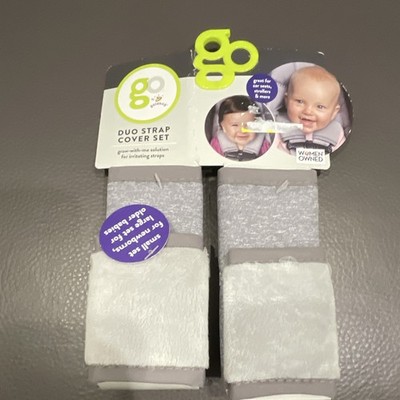 Goldbug Duo Strap Cover Set Gray Strap Covers for Car Seat & Stroller