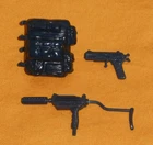 vintage G.I. GI JOE gijoe 1988 SHOCKWAVE WEAPONS PARTS LOT 12 blue guns FREESHIP