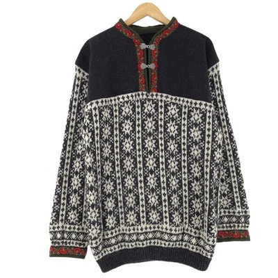 Nordic Pullover Skandinavisch Fair Isle Vintage Warm Zb1 Größe XL - Bild 1 von 4