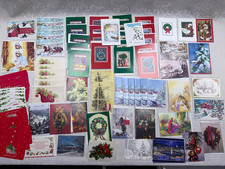 Lot 87 Holiday Greetings Merry Christmas Cards 80s/90s Retro New w/Envelops
