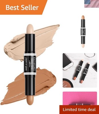 Medium/Tan Contour Stick - Portable, Dual-Ended Makeup for All Skin Types
