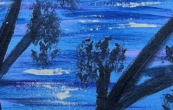 Original Art "Still" 11x14 Canvas Expressionism Abstract Design Home Art - Image 4 of 4