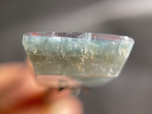 GILALITE Cabochon, Medusa Paraiba Quartz, Solid Blue Rectangle, Gemstones, 44044 - Picture 2 of 3