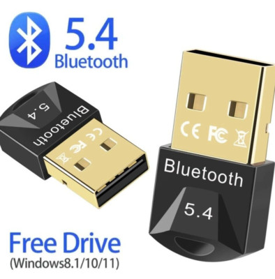 Bluetooth 5.4 Adapter (Super Fast!) USB, Receiver, Dongle, Audio