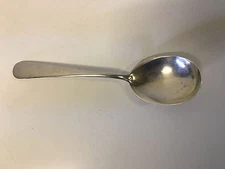 Antique S. Kirk & Son Sterling Silver Wadefield Pattern Serving Spoon 3.8 Ounces