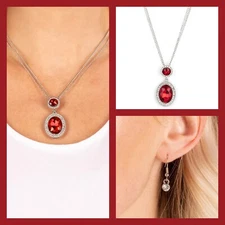 Paparazzi Jewelry ~🔥Castle Diamonds🔥~ Red Necklace 