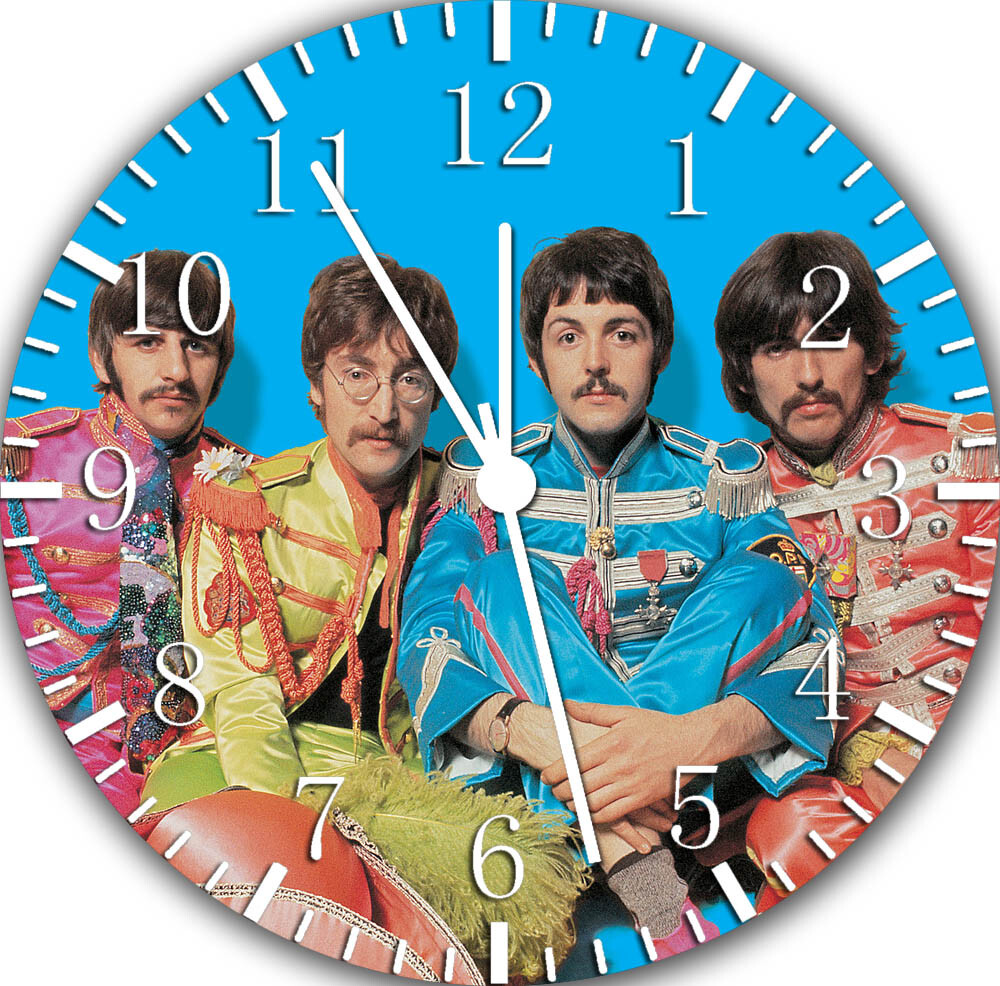 The Beatles Frameless Silent Wall Clock Nice For Gifts or Decor G24