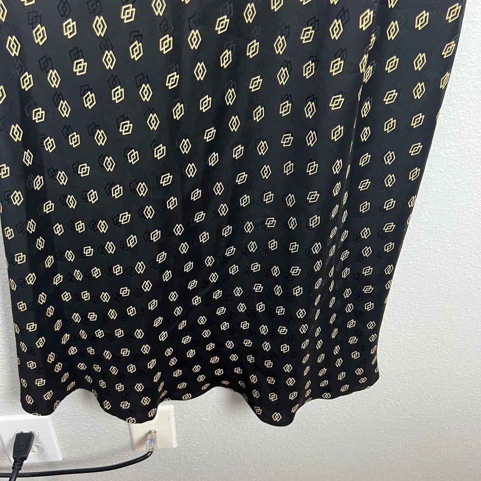 Charter Club 100% Silk Shell Geometric size 4 - Image 3 of 4