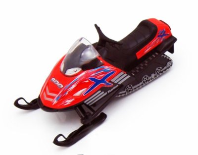 5.5'' Kinsfun Snow Turbo Diecast Model Toy Pull Back Action Orange