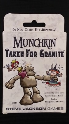 MUNCHKIN: TAKEN FOR GRANITE - 56 CARD EXPANSION PACK Game NEW/SEALED/SHIPS INT'L
