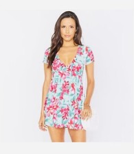 Show Me Your MuMu Ibiza Tropical Floral Print Mini Dress
