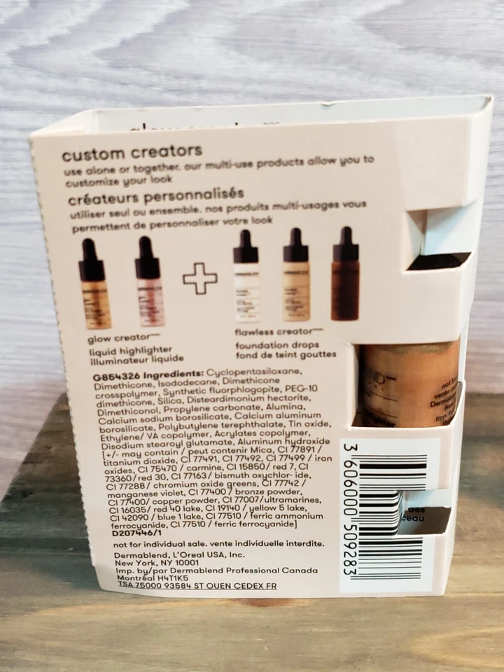 2x Dermablend GLOW CREATOR Iluminador Líquido Color DORADO - Tamaño de Muestra - 4ml/.13 Foto 2 de 4