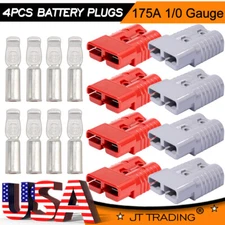 2-4PCS 175A Battery Plugs Quick Connect Disconnect Jumper Cable Connectors Winch