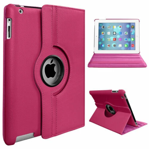 Pink Synthetic Leather Tablet & eReader Folding Folio Cases Folios for Apple iPad 2