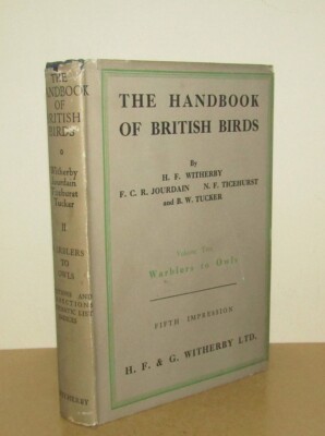 H F Witherby - The Handbook of British Birds Vol 2 - 1st/5th (1948 First Ed DJ)