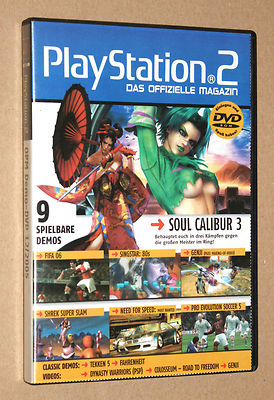 PS 2 Offizielle Magazin Demo DVD Soul Calibur 3 Shrek Super slam Tekken 12/2005
