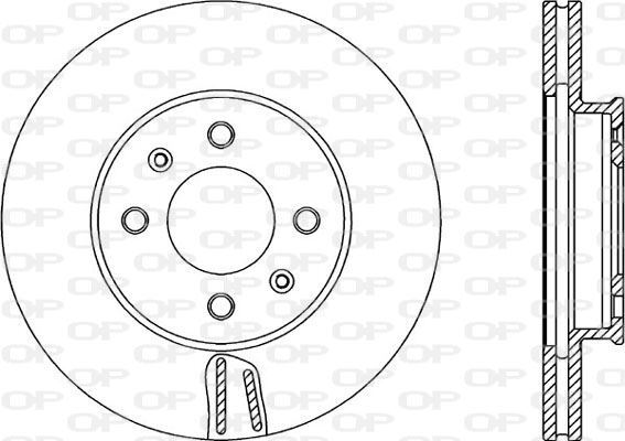 Jeu de 2 disques de frein Kia Rio II 1.5 CRDi et Hyundai i20 1.4 pièces de rechange essieu avant