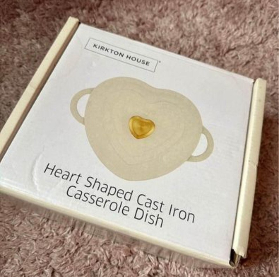 Heart Shapes Cast Iron Casserole Dish eBay