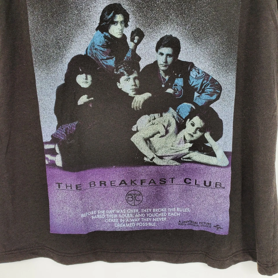 Camiseta sin mangas The Breakfast Club Movie para mujer pequeña negra con estampado gráfico Foto 3 de 4