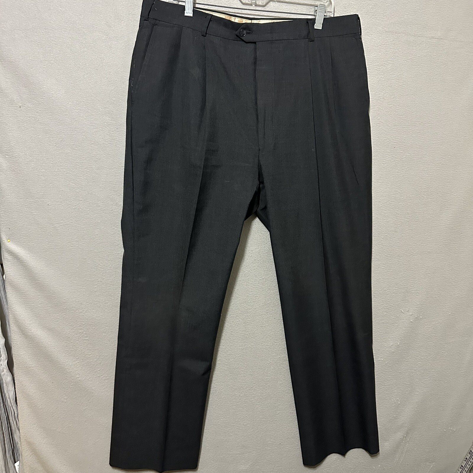 Mr Higgins Mens Pants 38 X 30 Gray Grey Dress Slacks Gem