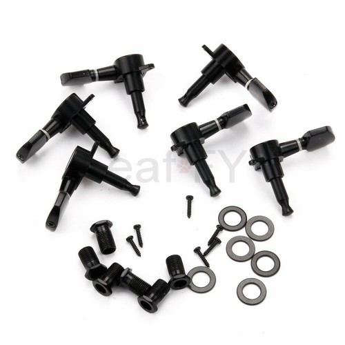 Guitar Tuning Peg Black 3R3L Guitar String Tuning Pegs Machine Heads - Picture 1 of 5