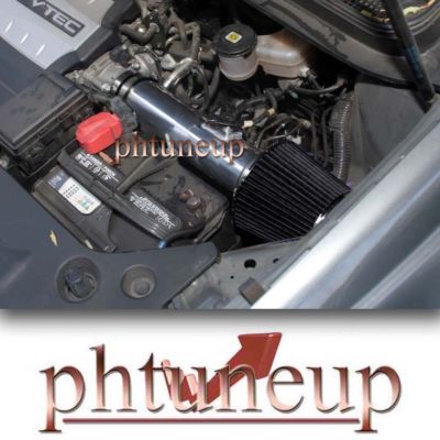 BLACK FIT 2007-2015 HONDA ODYSSEY PILOT 3.5 3.5L V6 AIR INTAKE KIT + FILTER