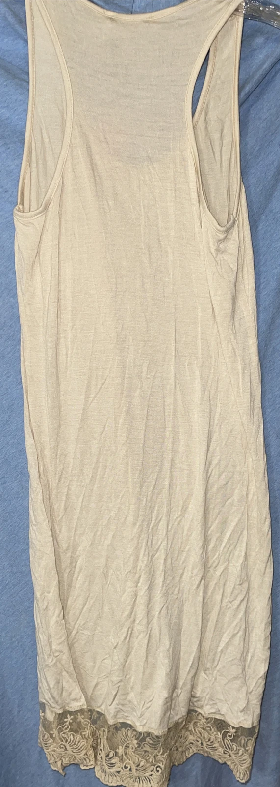 OFF WHITE Abito orlo Tiziana Cervasio bianco avorio pizzo piccolo MADE IN ITALY Nuovo con etichette