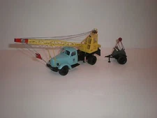 1/43 Russian truck ZIL-164 AK75 auto crane with small trailer Saratov Laboratory