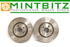 Mercedes S-Class S280 S320 S350 W221 06-14 Drilled Front Brake Discs 335mm