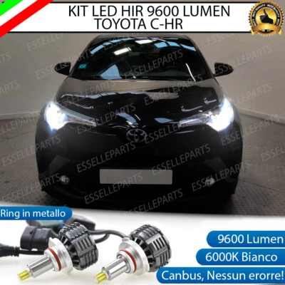 ELM KIT FULL LED HIR HIR 2 6000K CANBUS 360° SPECIFICO PER TOYOTA C-HR CHR NO ERROR