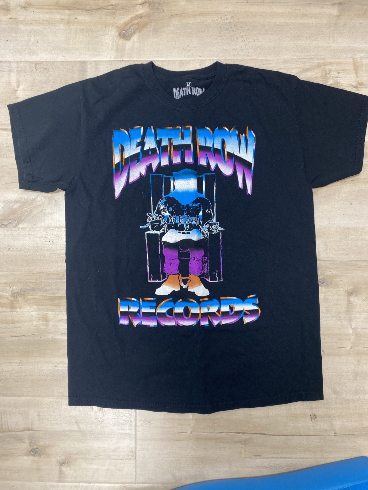 FILA Death Row Records T Shirt Uomo Manica Corta Media Girocollo Grafica Nera