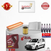Inspektionskit Filter ÖL Kerzen Citroen Berlingo II 1.6 66KW 90CV Von 2012->