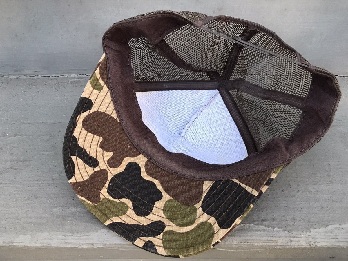 Red Wings Irish Setter Trucker Hat Vintage Deadstock Camo