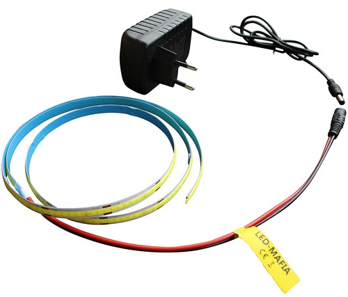 LED Cob Stripe 12V 24V 230V Leuchtstreifen Streifen kaltweiß selbstklebend 6500K - Picture 13 of 17