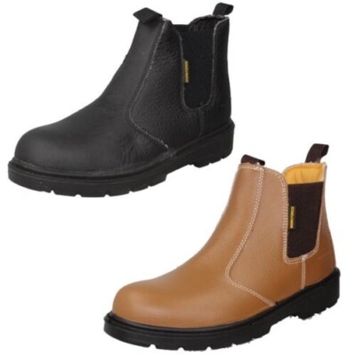 Mens Workforce Pull On Steel Toe Cap Safety Boots WF16/17-P