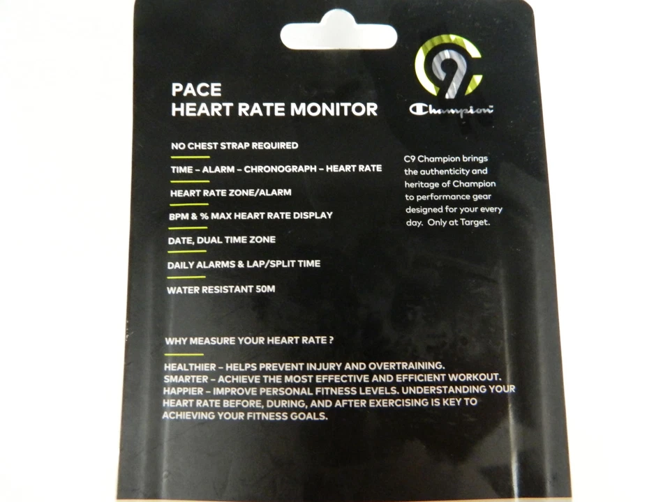 NUEVO EN PAQUETE SELLADO CHAMPION PACE MUÑECA MONITOR DE FRECUENCIA CARDÍACA DEDO TÁCTIL Foto 4 de 4