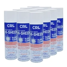 CRL Hi-SHEEN Glass Cleaner - One Case 12 CANS