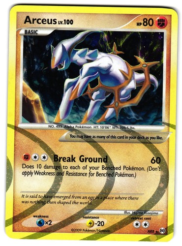 ARCEUS AR8 - LP - PLATINUM HOLO ENGLISH POKEMON CARD | eBay