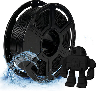PETG Pro Filament 1.75Mm Black, 3D Printer Filament 1Kg (2.2Lbs) Spool, Dimensio