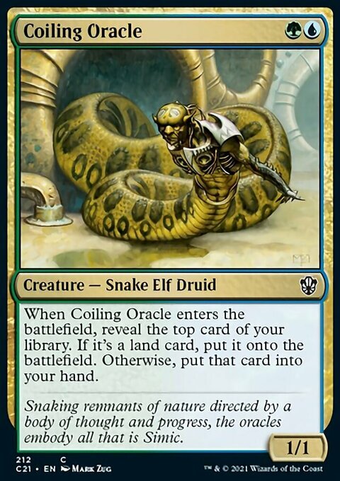 MTG Magic the Gathering Coiling Oracle (212/465) Commander 2021 LP