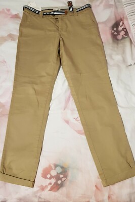 Cotton Belted Chino moulante Size 