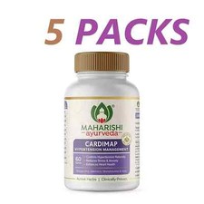 5 X Maharishi Ayurveda Cardimap Reduces Stress  Anxiety 300 Tabs Exp 2027