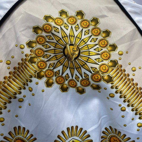 VERSACE JEANS Chaqueta Bomber Estampada Barroca Negra Oro Blanco - Imagen 7 de 14